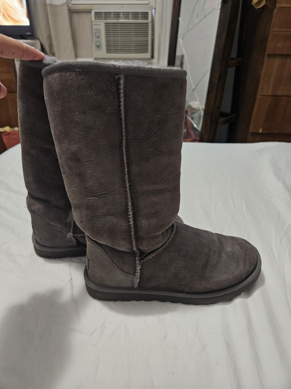 UGG Classic Tall Boots in Charcoal Gray